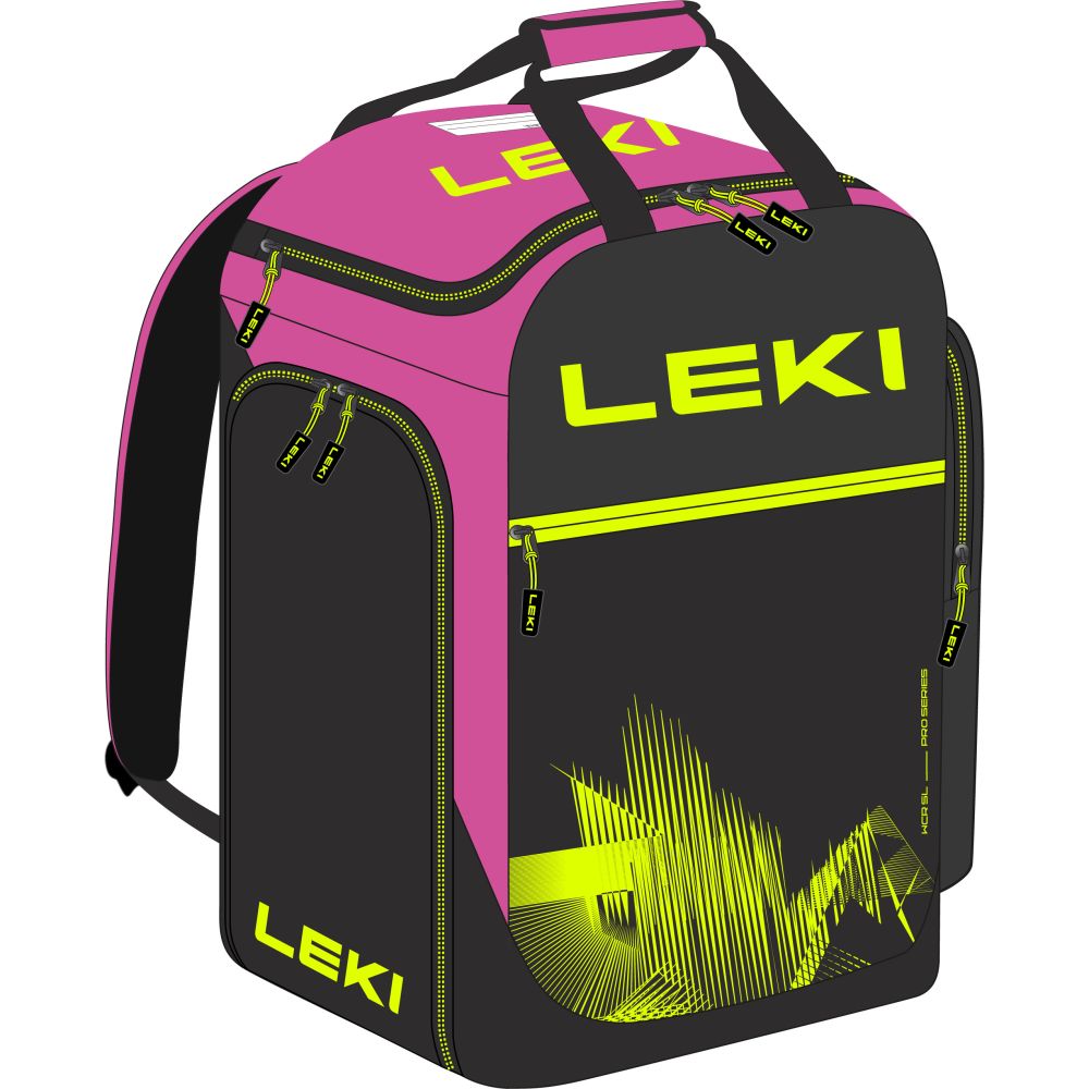 LEKI - SKIBOOT BAG WCR 60L PINK BLACK YELLOW