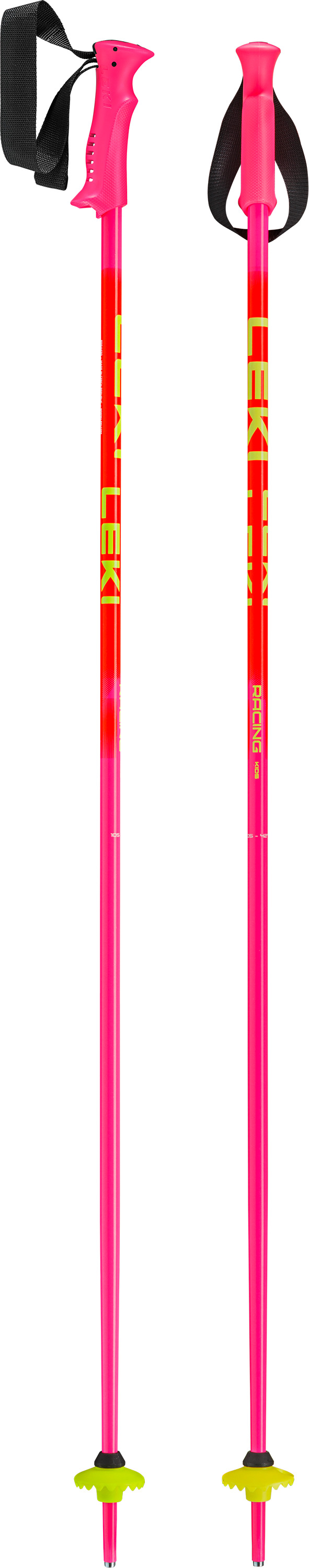 LEKI - RACING KIDS PINK ORANGE YELLOW