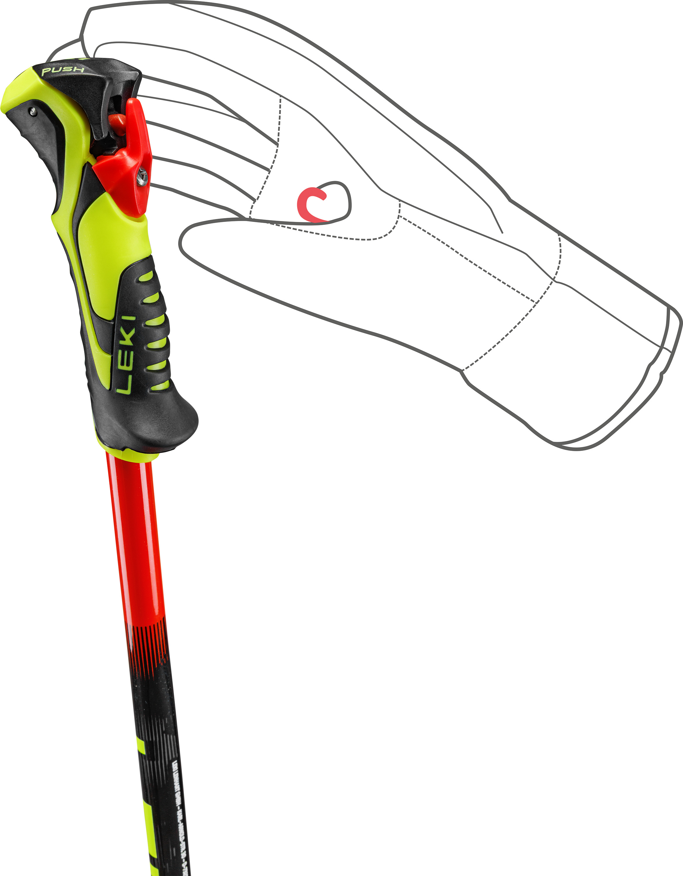 LEKI - WCR EVO LITE SL RED VIOLET YELLOW