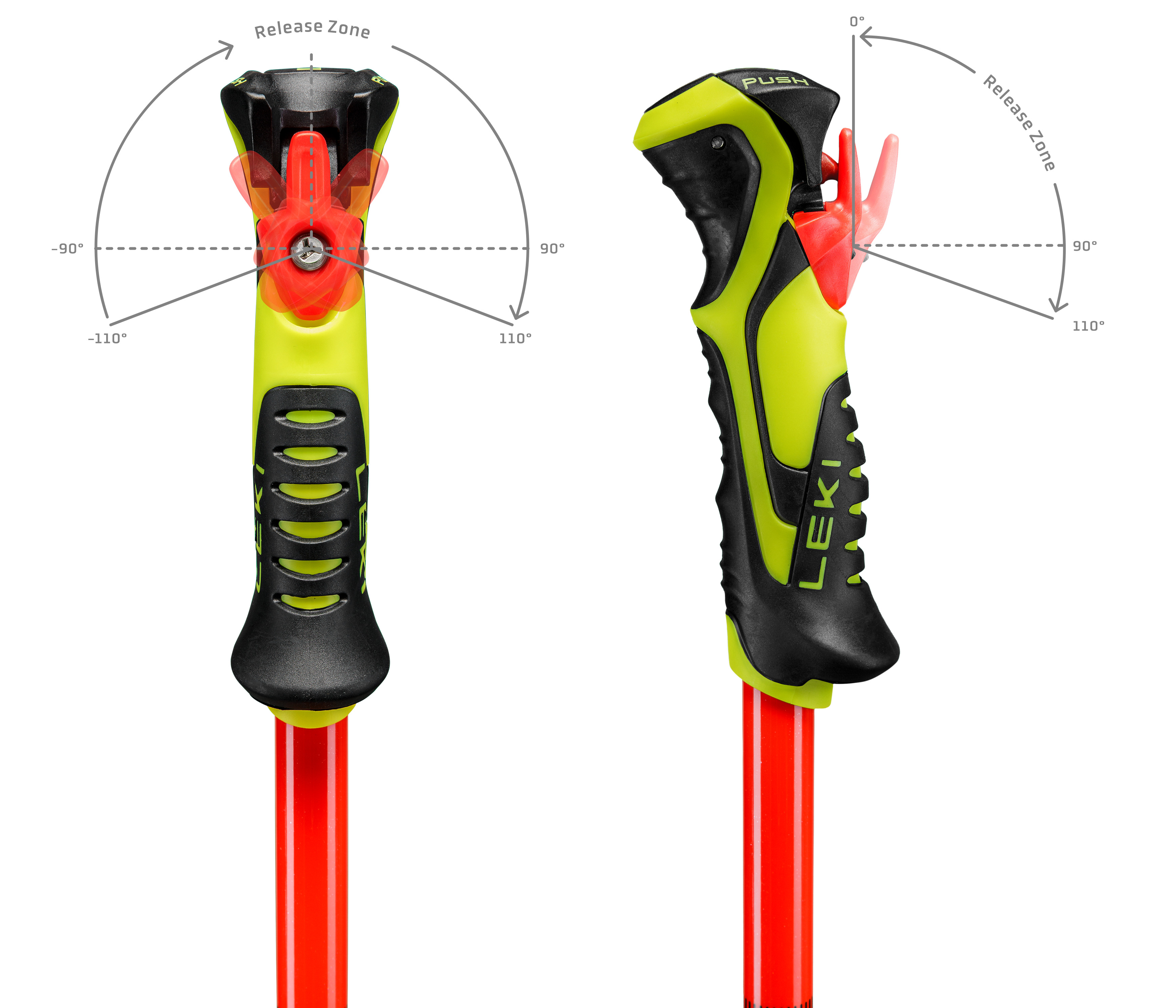 LEKI - WCR EVO LITE SL RED VIOLET YELLOW