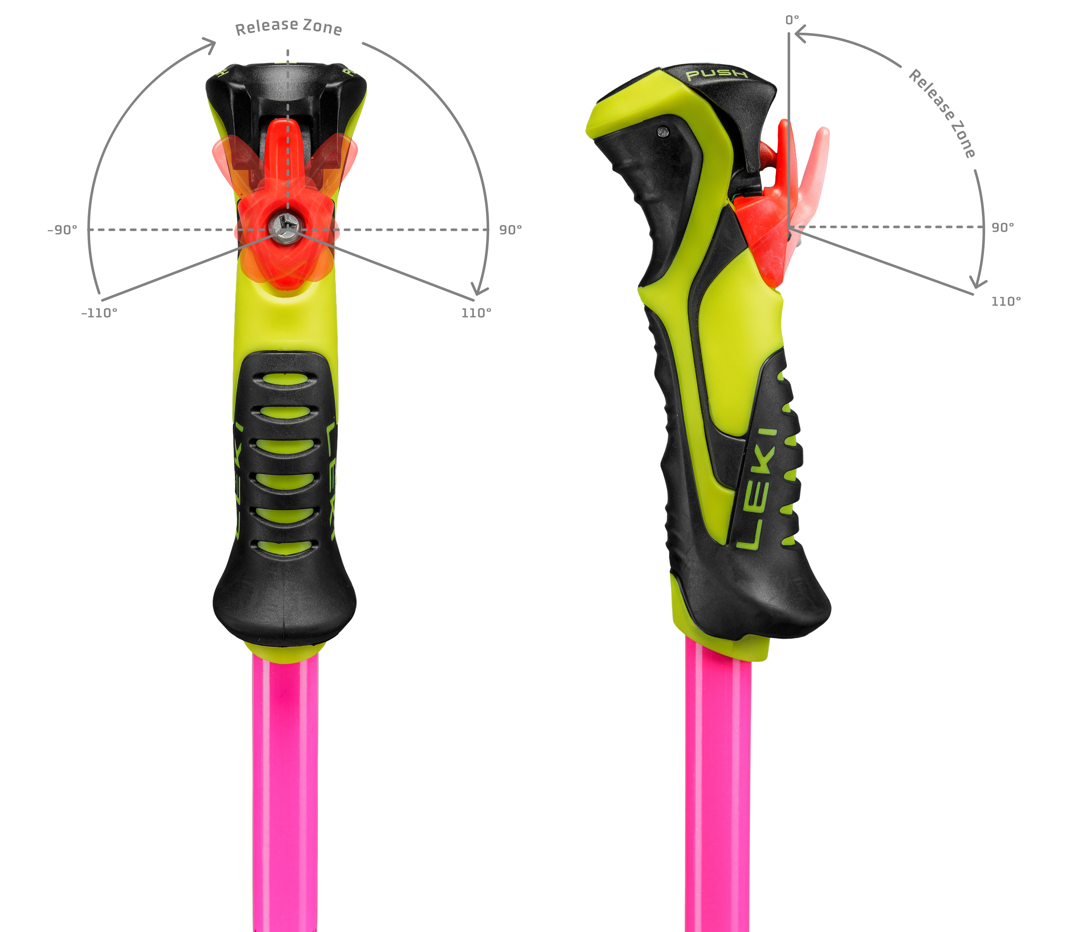 LEKI - WCR EVO LITE SL TR PINK ORANGE YELLOW