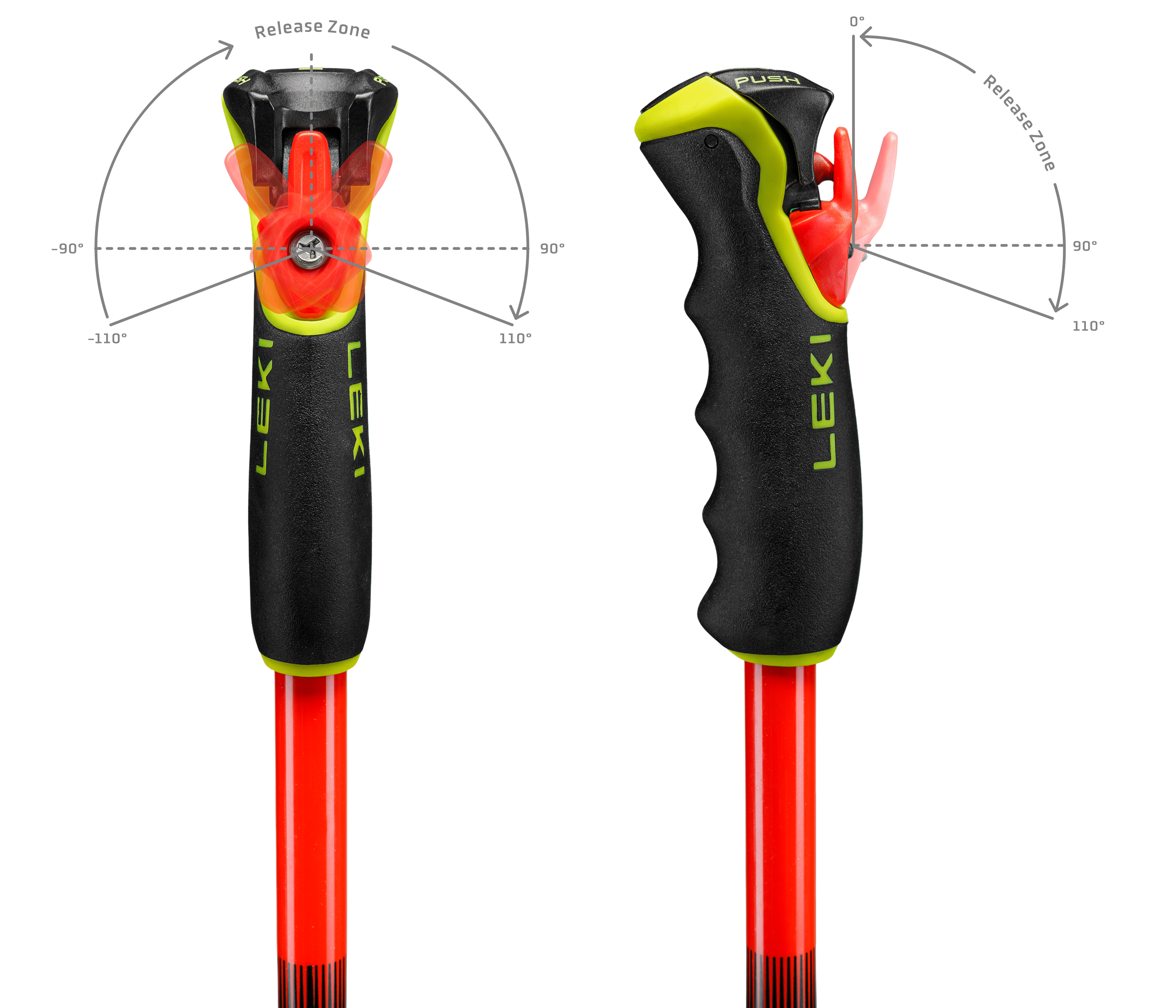 LEKI - WCR EVO LITE GS TR RED VIOLET YELLOW
