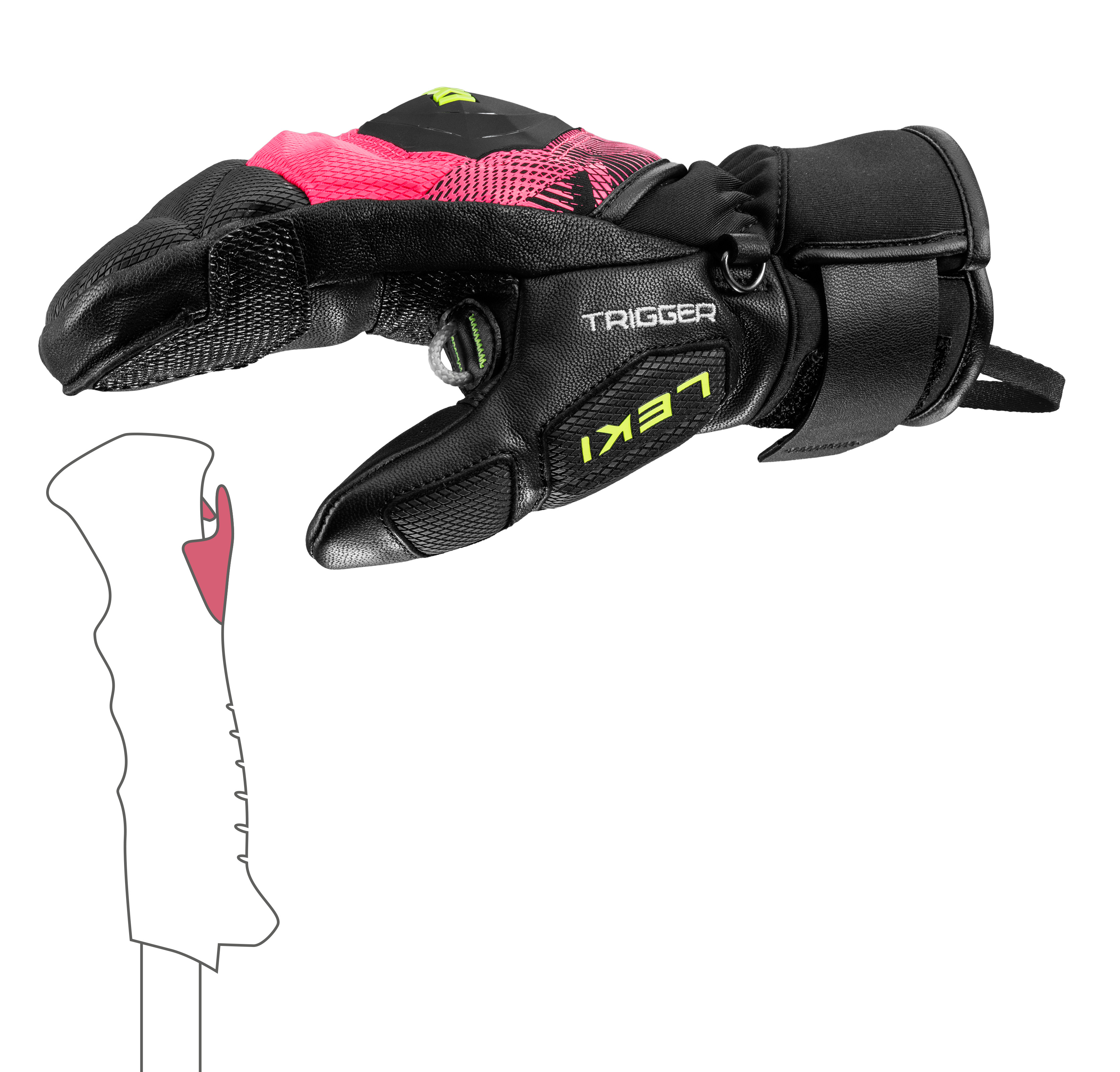 LEKI - WCR PRO TR MITT JR PINK