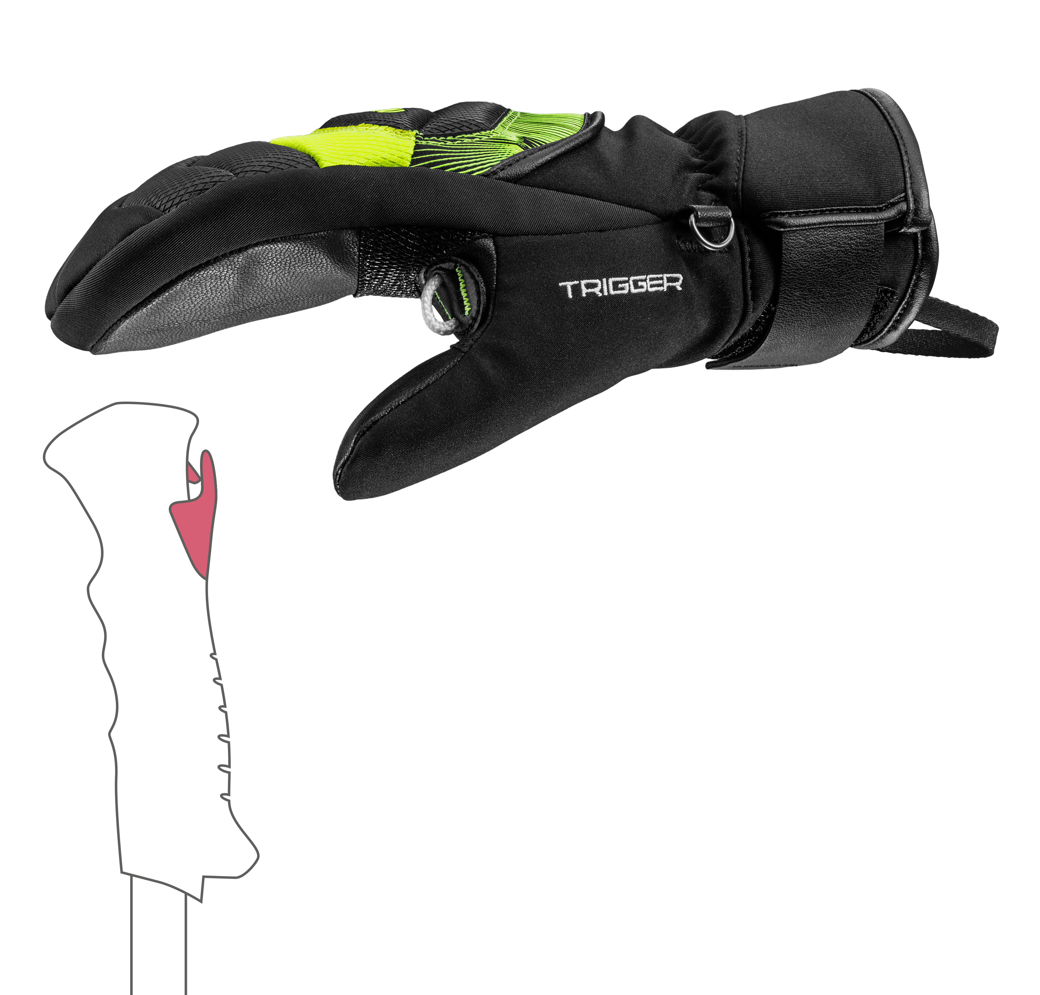 LEKI - WCR CORE TR MITT JR YELLOW